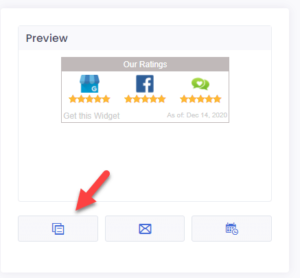 Social Ratings Copy Code Button