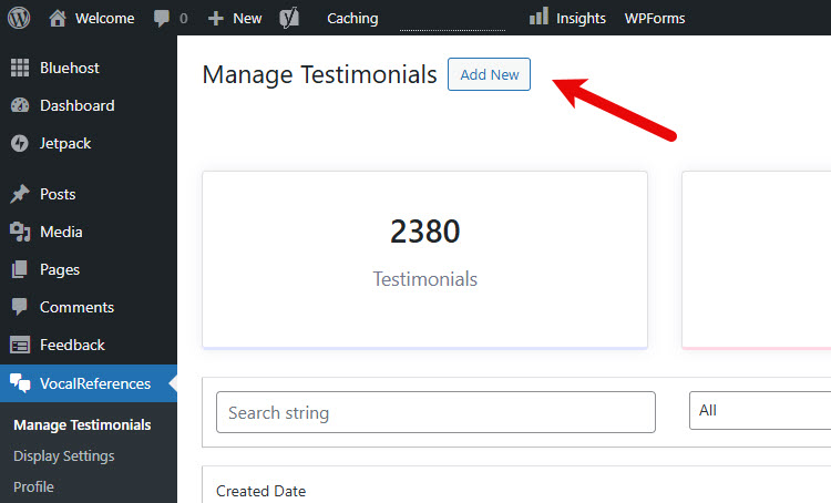 Add a testimonial 
